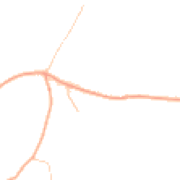 Daytime road noise heatmap for HR6 0NQ