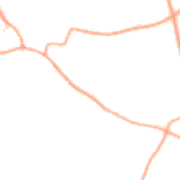 Daytime road noise heatmap for HR6 0RD