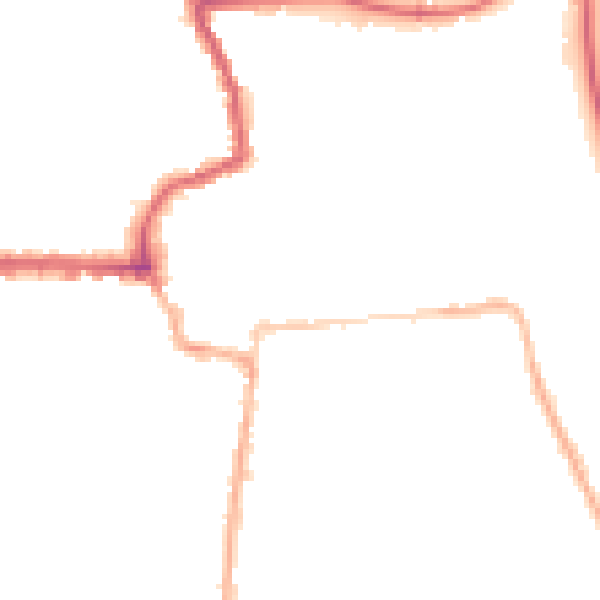 Night-time road noise heatmap for HR6 8AA