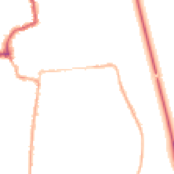 Night-time road noise heatmap for HR6 8BB