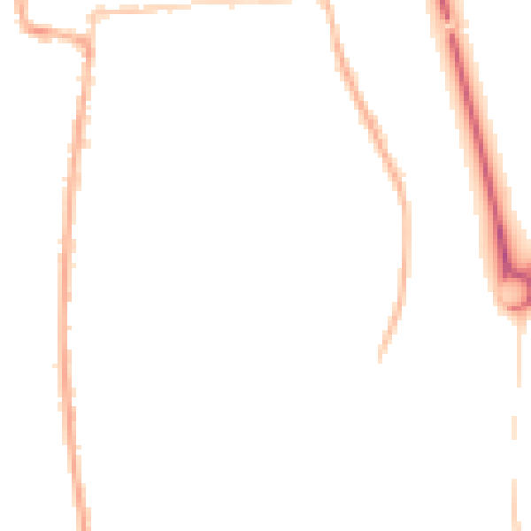Night-time road noise heatmap for HR6 8BH