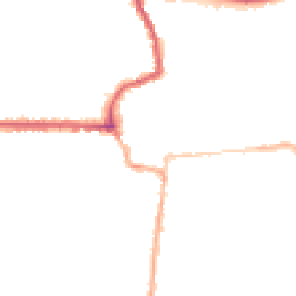 Night-time road noise heatmap for HR6 8FE