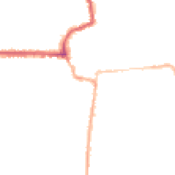 Night-time road noise heatmap for HR6 8FF