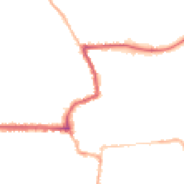 Night-time road noise heatmap for HR6 8FP