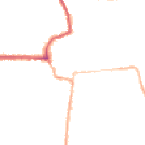 Night-time road noise heatmap for HR6 8JB