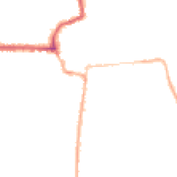 Night-time road noise heatmap for HR6 8JQ