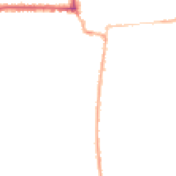 Night-time road noise heatmap for HR6 8LW