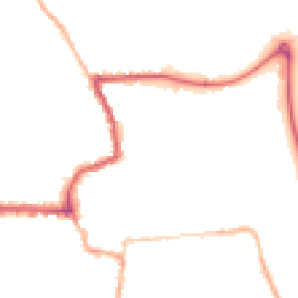 Night-time road noise heatmap for HR6 8NF