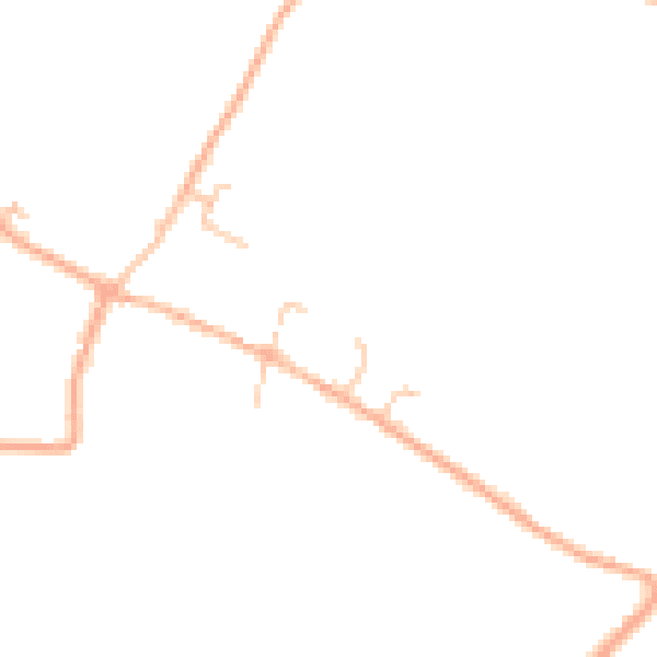 Daytime road noise heatmap for HR6 9AW