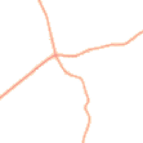 Daytime road noise heatmap for HR6 9ED