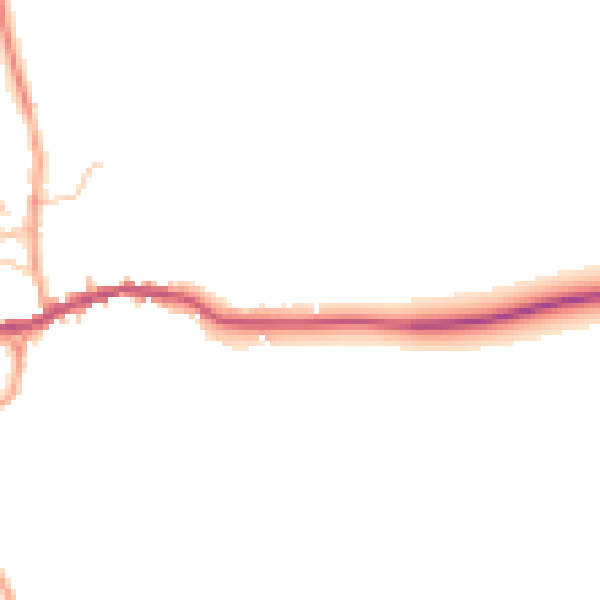 Daytime road noise heatmap for HR6 9HJ