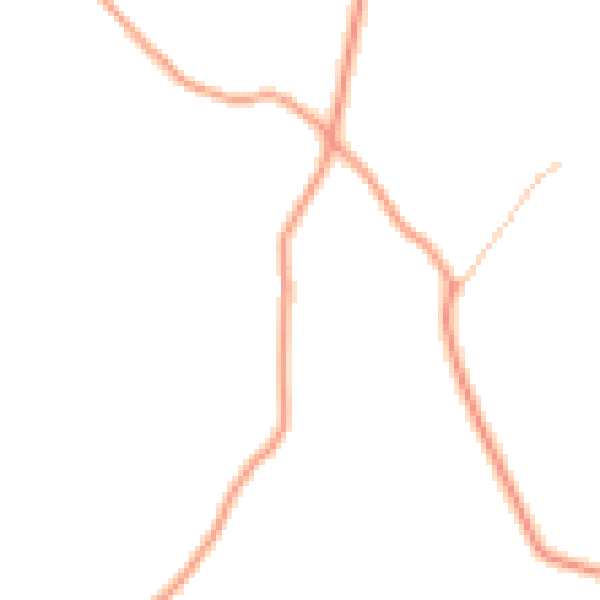 Daytime road noise heatmap for HR6 9JL