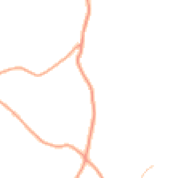 Daytime road noise heatmap for HR6 9JP