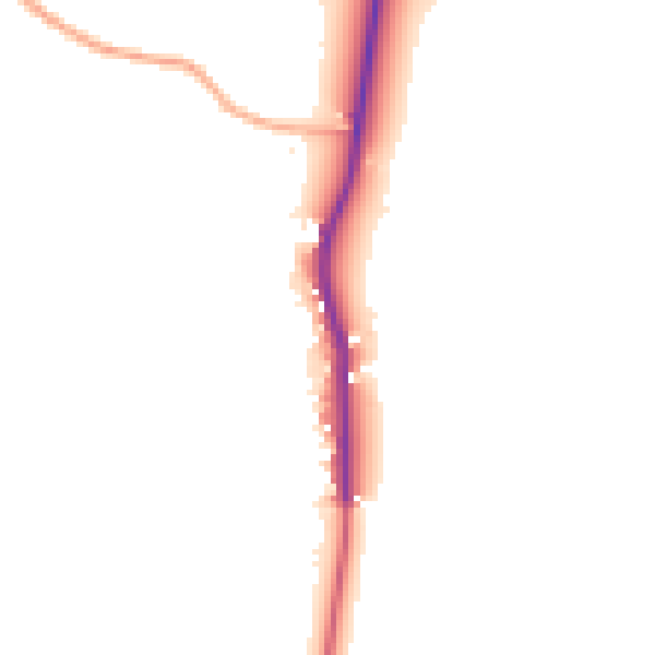 Daytime road noise heatmap for HR6 9ST