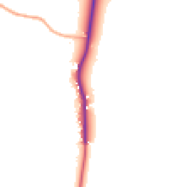 Daytime road noise heatmap for HR6 9SU