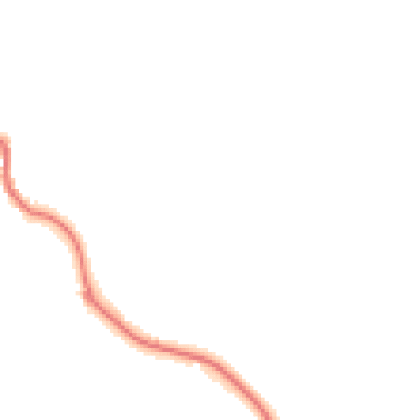 Night-time road noise heatmap for HR6 9US