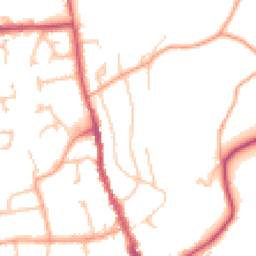 Daytime road noise heatmap for HR8 1AE