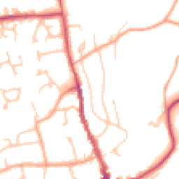 Daytime road noise heatmap for HR8 1AH