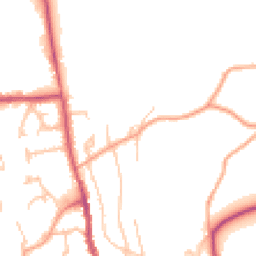 Daytime road noise heatmap for HR8 1AN