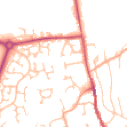 Daytime road noise heatmap for HR8 1AY