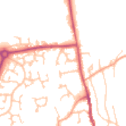 Daytime road noise heatmap for HR8 1BD