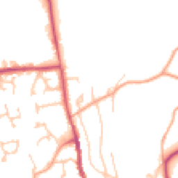 Daytime road noise heatmap for HR8 1BJ