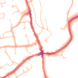 Daytime road noise heatmap for HR8 1BN
