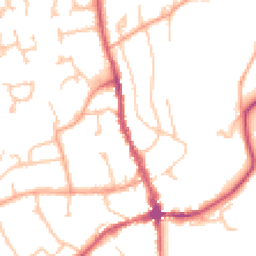 Daytime road noise heatmap for HR8 1BP