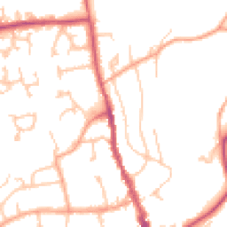 Daytime road noise heatmap for HR8 1BS
