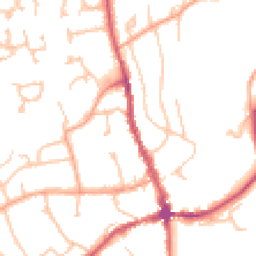 Daytime road noise heatmap for HR8 1BX