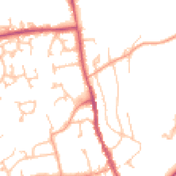 Daytime road noise heatmap for HR8 1DA