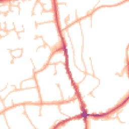 Daytime road noise heatmap for HR8 1DB