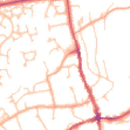 Daytime road noise heatmap for HR8 1DG