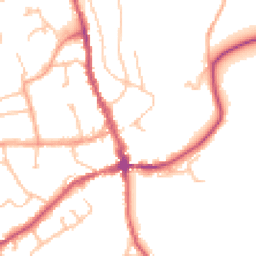Daytime road noise heatmap for HR8 1DH