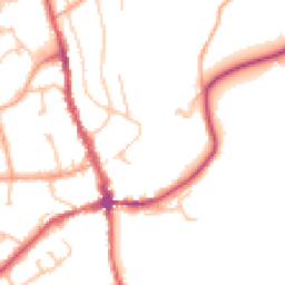 Daytime road noise heatmap for HR8 1DJ