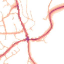 Daytime road noise heatmap for HR8 1DP