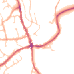Daytime road noise heatmap for HR8 1DR
