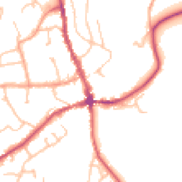 Daytime road noise heatmap for HR8 1DS