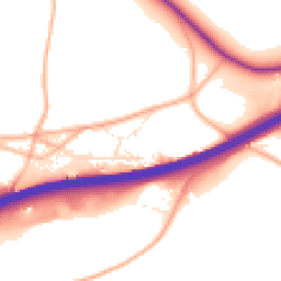 Daytime road noise heatmap for HR8 1NT