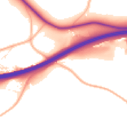 Daytime road noise heatmap for HR8 1PB