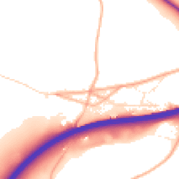 Daytime road noise heatmap for HR8 1PE