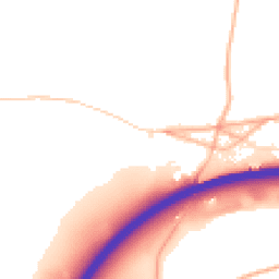 Daytime road noise heatmap for HR8 1PW