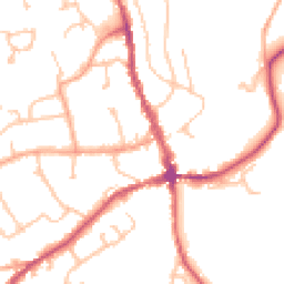 Daytime road noise heatmap for HR8 2AA