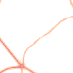 Night-time road noise heatmap for HR8 2ED