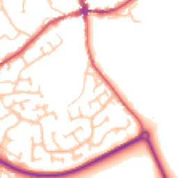 Daytime road noise heatmap for HR8 2HQ