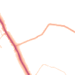 Daytime road noise heatmap for HR8 2SD