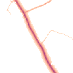 Daytime road noise heatmap for HR8 2SE