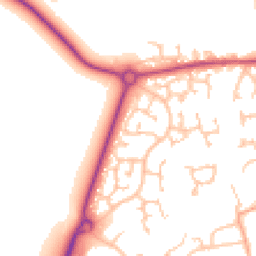 Daytime road noise heatmap for HR8 2UU
