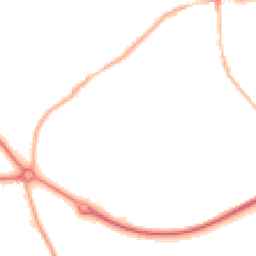 Night-time road noise heatmap for HR8 2XU