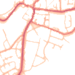 Daytime road noise heatmap for HR9 5AN